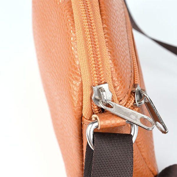 Dames Echt Leer Koeienhuid Casual Schoudertas Telefoon Tas Crossbody Tas