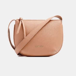 Dames Effen Pu Crossbody Tas Okseltas