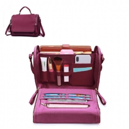 Dames Flap Cosmetische Handtas Multifunctionele Crossbody Tas Schoudertas