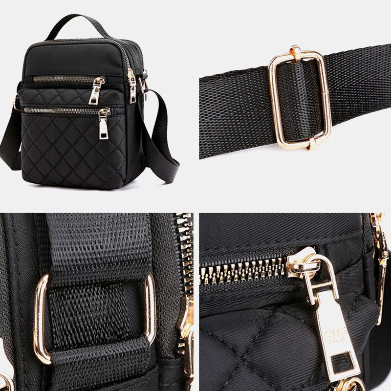 Dames Grote Capaciteit Multi-pocket Waterdichte Handtas Schoudertas Crossbody Tas