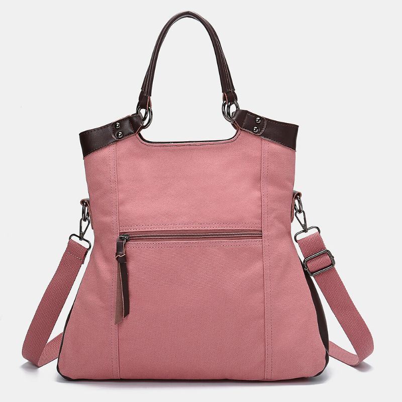 Dames Heren Multifunctionele Canvas Crossbody Tas Rugzak