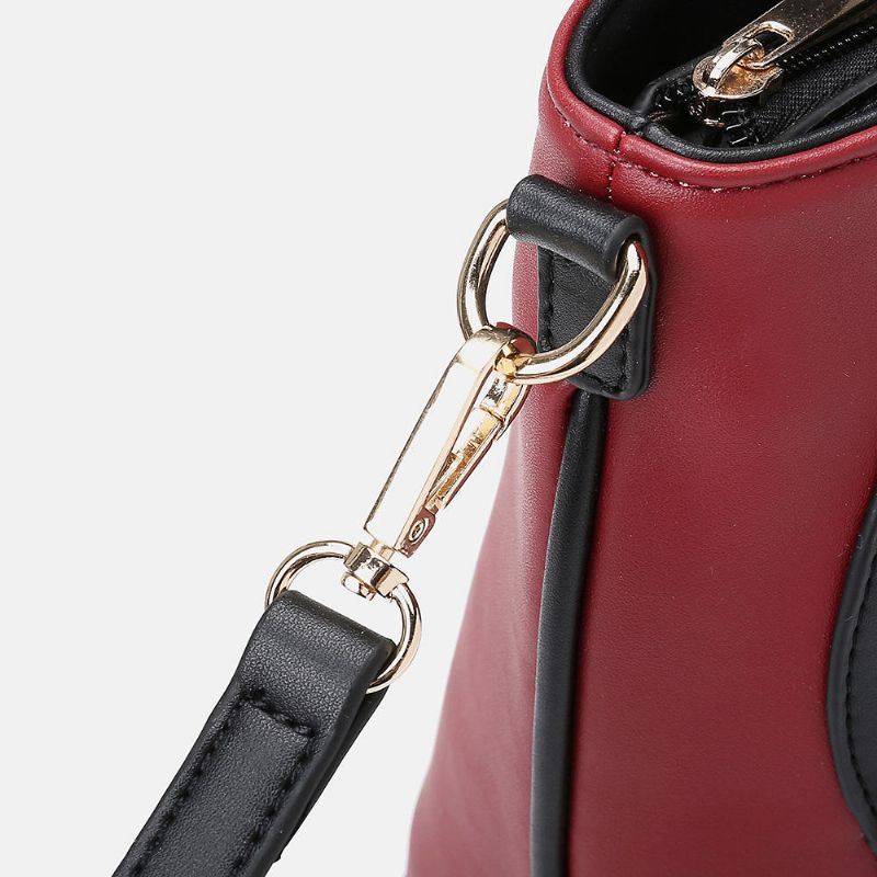 Dames Kunstleer Leuke Kat Patroon Casual Handtas Crossbody Tas