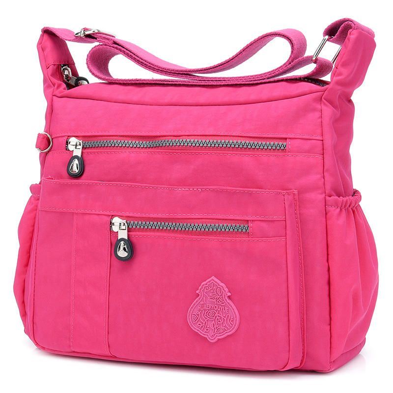 Dames Leisure Nylon Solid Crossbody Tas Waterdichte Tas