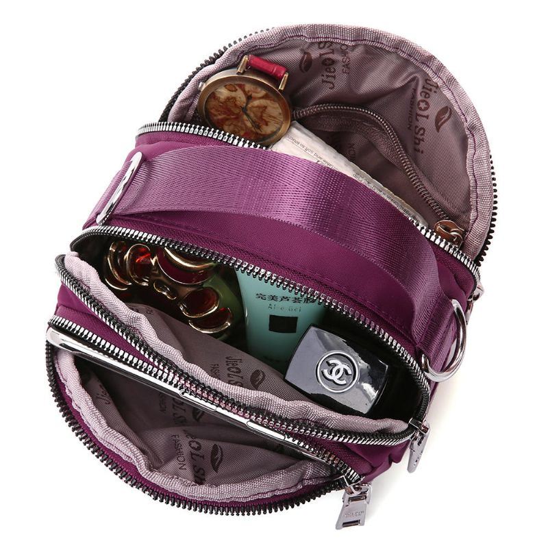 Dames Leisure Waterdichte Multi-pocket Geruite Crossbody Tas Schoudertas