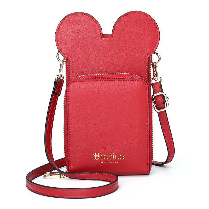 Dames Leuke Dieren Telefoon Tas Solide Crossbody Tas