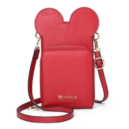 Dames Leuke Dieren Telefoon Tas Solide Crossbody Tas