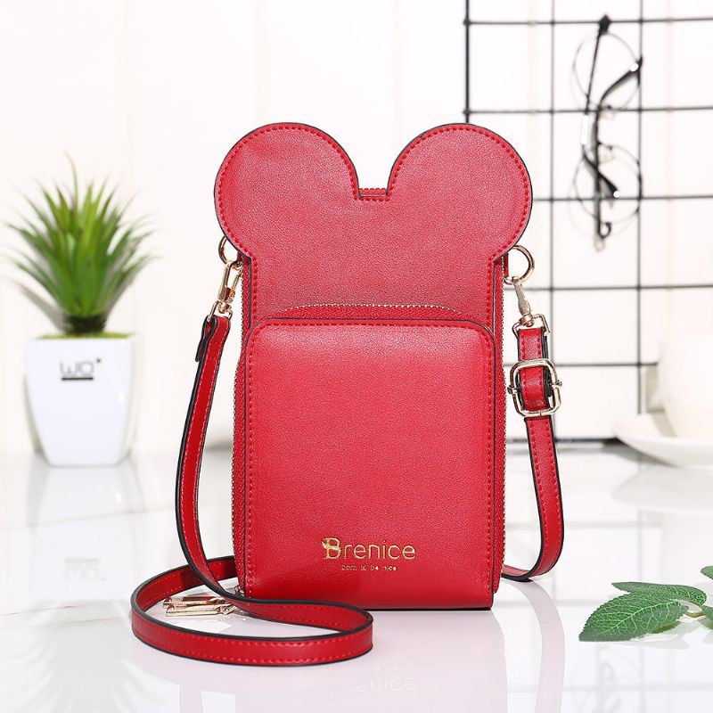 Dames Leuke Dieren Telefoon Tas Solide Crossbody Tas