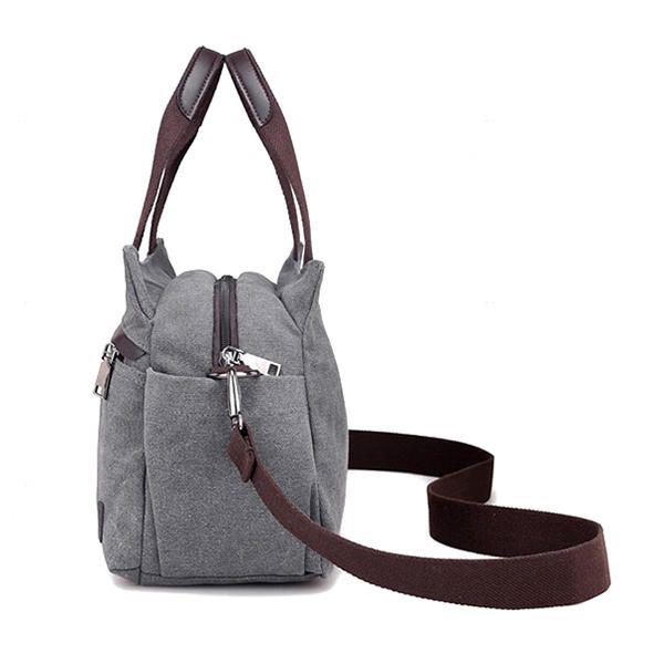 Dames Lotus Canvas Handtas Chinese Crossbody Tas