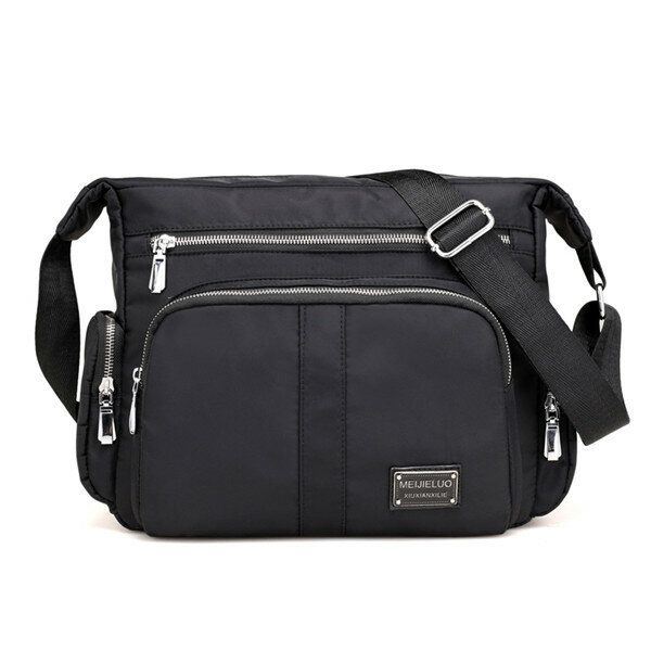 Dames Meerlaagse Ritszakken Nylon Schoudertassen Outdoor Sport Waterdichte Crossbody Tassen Messenger Bag