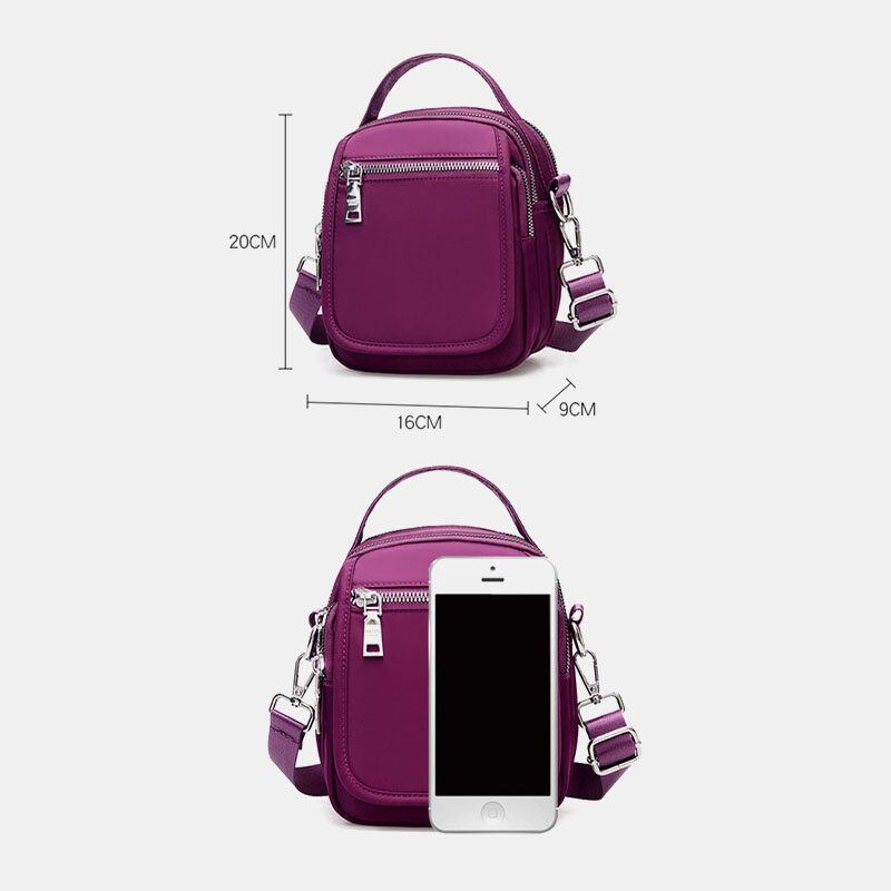 Dames Mini Kleine Lichtgewicht Waterdichte Schoudertas Crossbody Tas Telefoontas