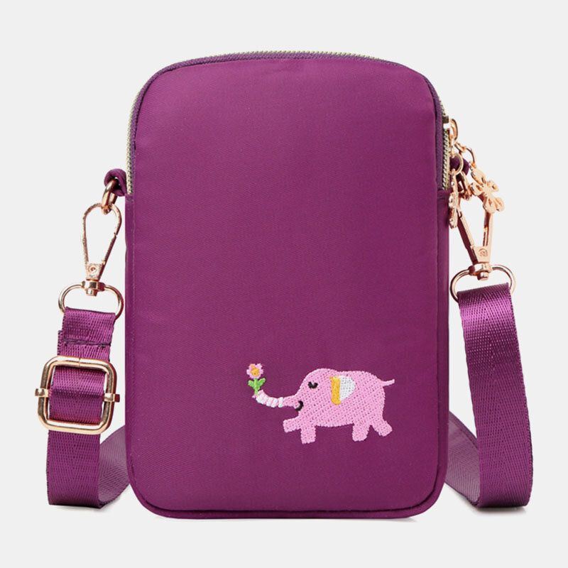 Dames Mini Olifant Patroon Multifunctionele Schoudertas Crossbody Tas Telefoontas