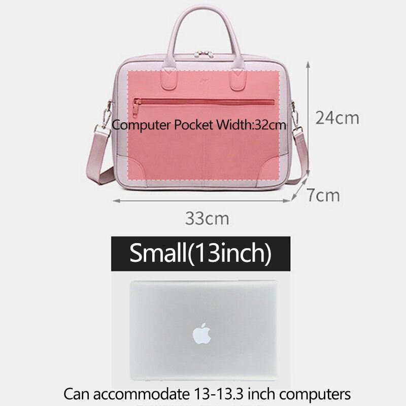 Dames Multi-compartiment Waterdichte Crossbody Tas Lichtgewicht Ademend 13.3/14/15.6 Inch Laptop Schoudertas Handtas