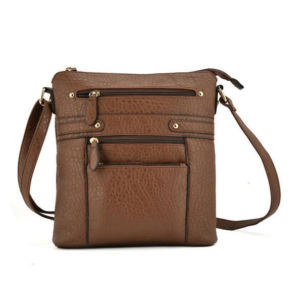 Dames Multilayer Zakken Met Rits Messenger Bags Casual Schoudertassen Crossbody Tassen