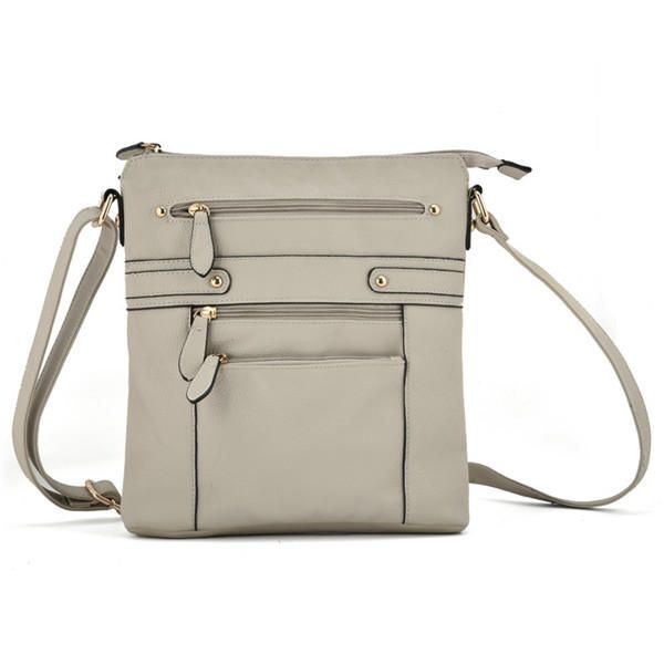 Dames Multilayer Zakken Met Rits Messenger Bags Casual Schoudertassen Crossbody Tassen