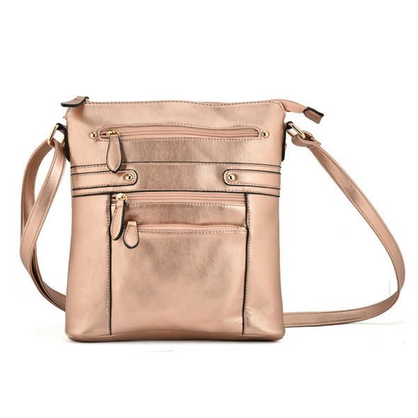 Dames Multilayer Zakken Met Rits Messenger Bags Casual Schoudertassen Crossbody Tassen