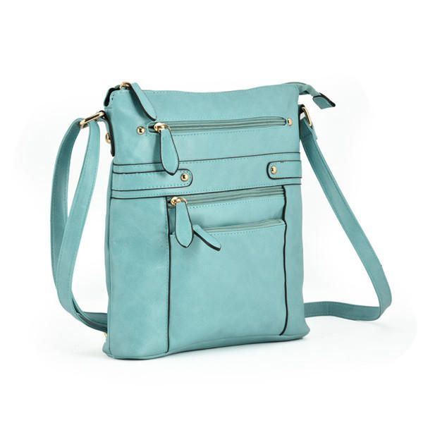 Dames Multilayer Zakken Met Rits Messenger Bags Casual Schoudertassen Crossbody Tassen