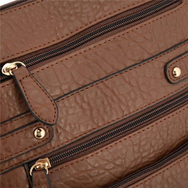 Dames Multilayer Zakken Met Rits Messenger Bags Casual Schoudertassen Crossbody Tassen