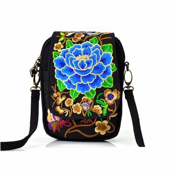 Dames National Floral Canvas 5.5 Inch Telefoontas