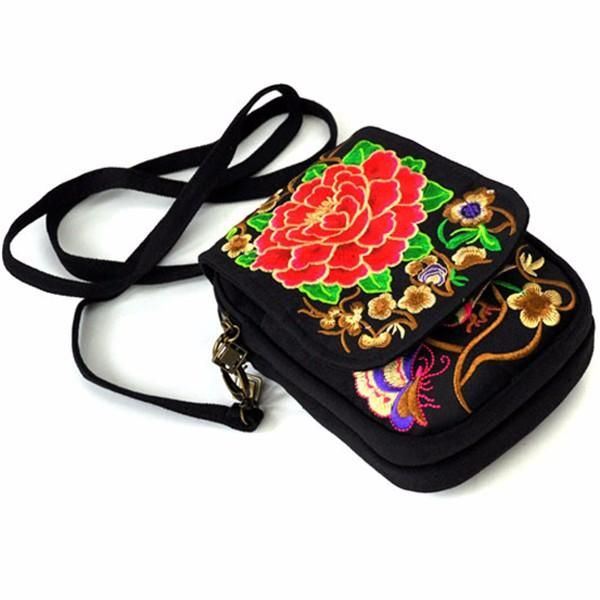 Dames National Floral Canvas 5.5 Inch Telefoontas