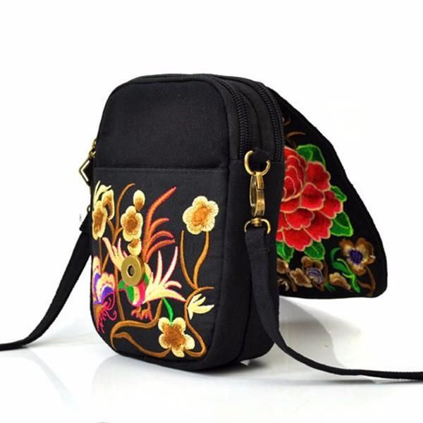 Dames National Floral Canvas 5.5 Inch Telefoontas