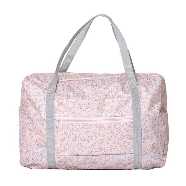 Dames Nylon Kleine Bloemen Reistas Bloemen Plunjezak Bagage Tas Handtas