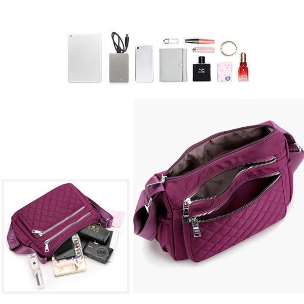 Dames Nylon Lichtgewicht Waterdichte Schoudertas Crossbody Tas