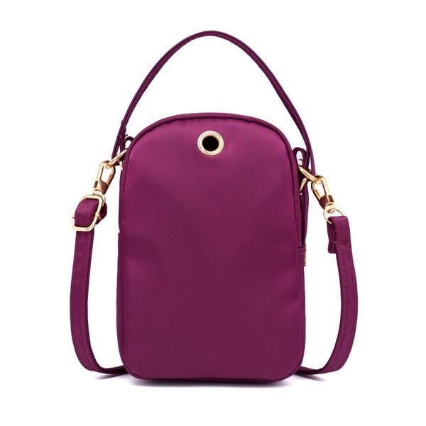 Dames Nylon Multi-pocket Telefoon Portemonnee Crossbody Tas