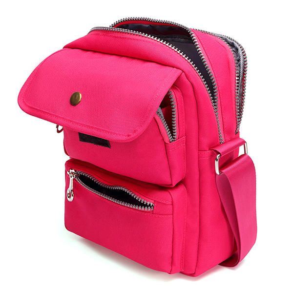 Dames Nylon Reispaspoort Tas Crossbody Reistas Handige Schoudertas