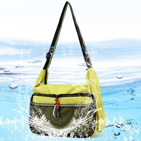 Dames Nylon Waterdichte Lichtgewicht Dagelijkse Sport Schoudertas Crossbody Tas