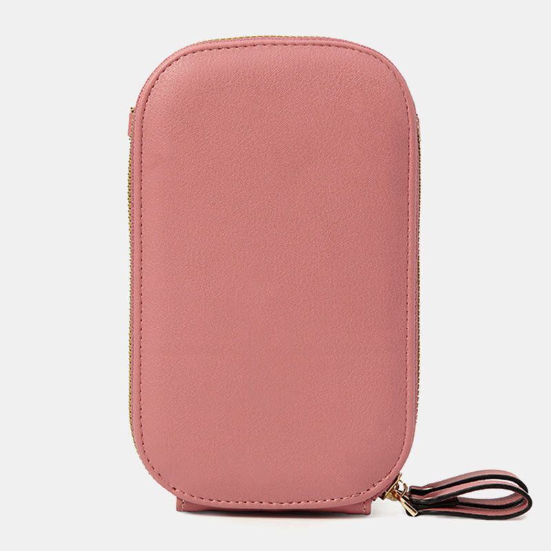 Dames Ovale Effen Kleur Casual Telefoon Tas Crossbody Tassen Schoudertas Clutch Bags