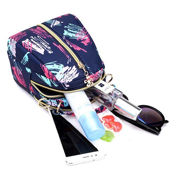 Dames Print Nylon Casual Crossbody Tas Lichtgewicht Schoudertas Handtas