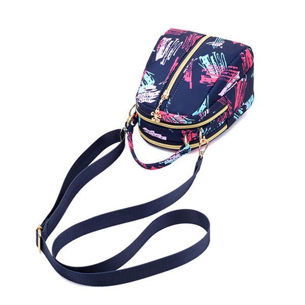 Dames Print Nylon Casual Crossbody Tas Lichtgewicht Schoudertas Handtas