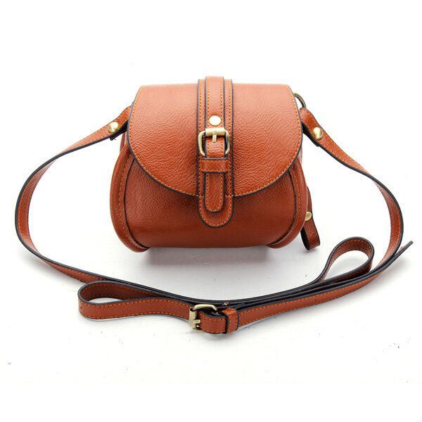 Dames Pu Lederen Riem Versierde Dubbele Rits Mini Crossbody Tas