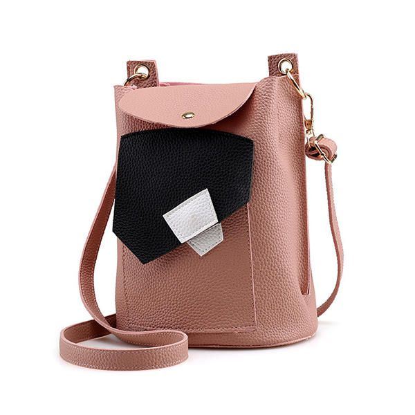 Dames Pu Lederen Schattige Telefoontas Trendy Mini Crossbody Schoudertas