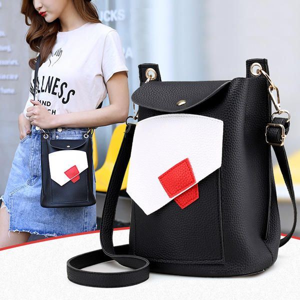 Dames Pu Lederen Schattige Telefoontas Trendy Mini Crossbody Schoudertas