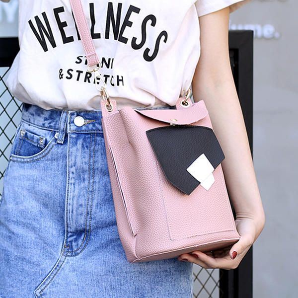 Dames Pu Lederen Schattige Telefoontas Trendy Mini Crossbody Schoudertas