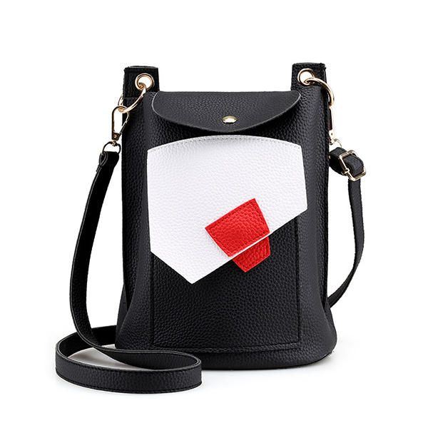 Dames Pu Lederen Schattige Telefoontas Trendy Mini Crossbody Schoudertas