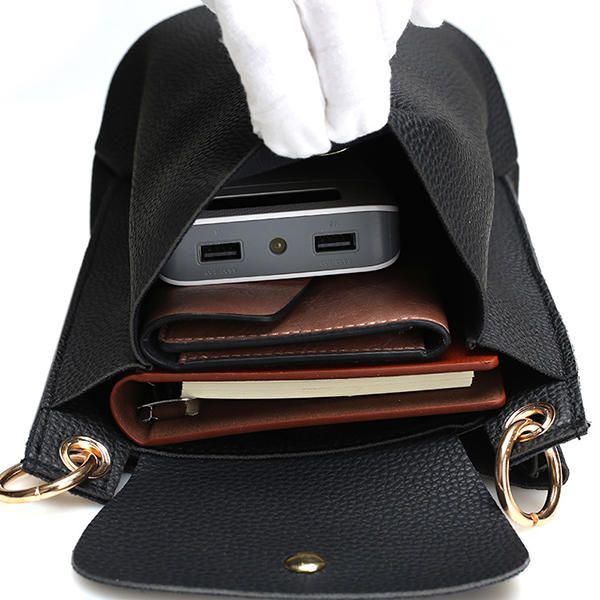 Dames Pu Lederen Schattige Telefoontas Trendy Mini Crossbody Schoudertas