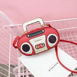 Dames Radio Stereo Schoudertas Klinknagel Leuke Crossbody Tas