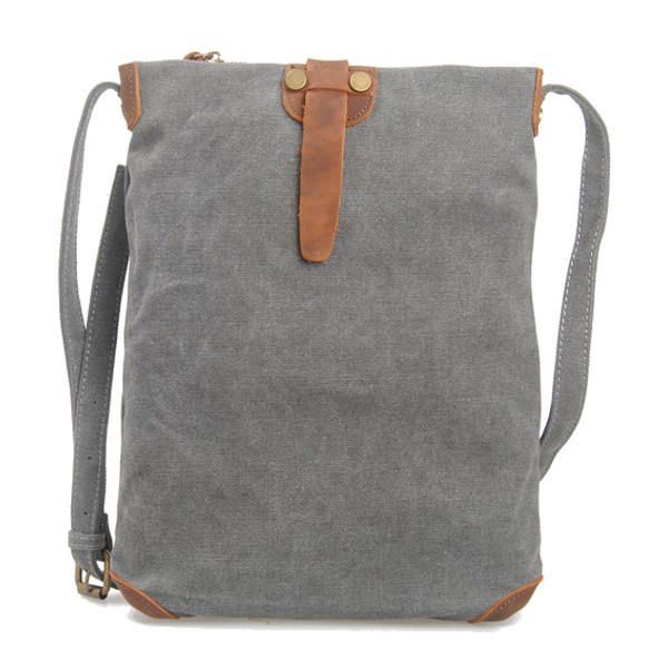 Dames Retro Canvas Lederen Messenger Bags Casual Schoudertassen Crossbody Tassen