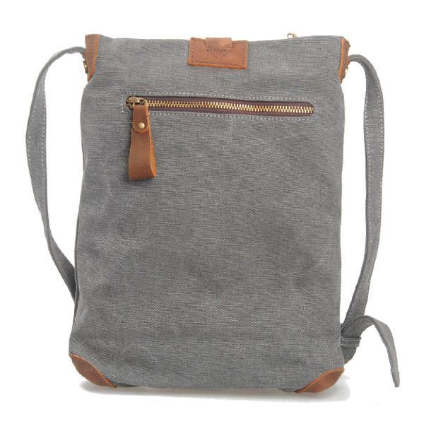 Dames Retro Canvas Lederen Messenger Bags Casual Schoudertassen Crossbody Tassen