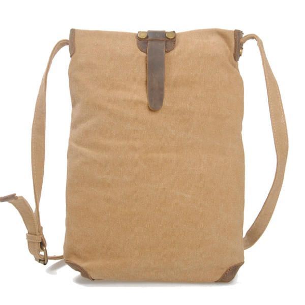 Dames Retro Canvas Lederen Messenger Bags Casual Schoudertassen Crossbody Tassen