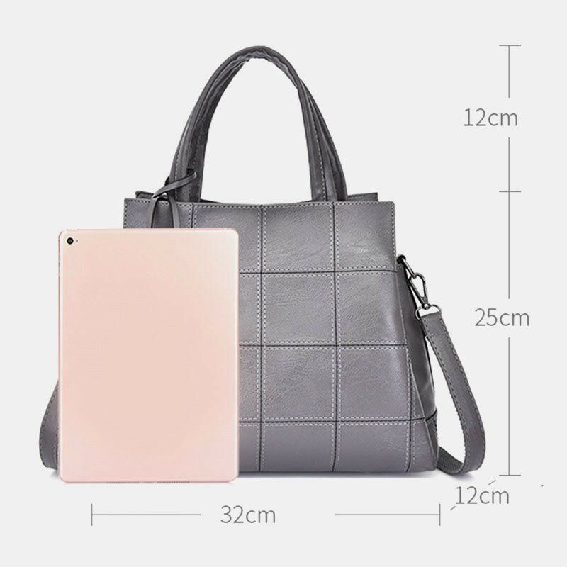 Dames Solid Business Handtas Crossbody Tas Schoudertas