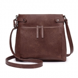 Dames Solid Card Holder Multifunctionele Crossbody Tas