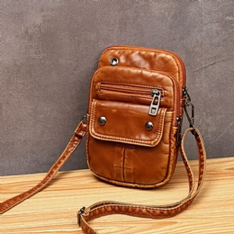 Dames Vintage Kleine Schoudertas Crossbody Tas Telefoontas