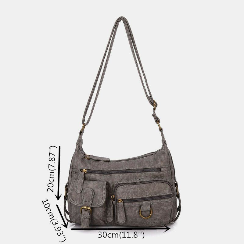 Dames Waterdichte Multi-pocket Handtas Crossbody Tas Schoudertas