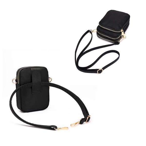 Dames Waterdichte Telefoontas Nylon Heuptas Crossbody Tas