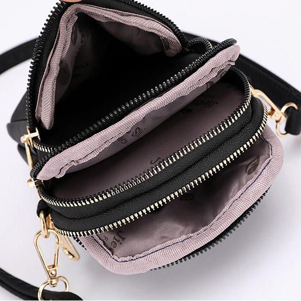 Dames Waterdichte Telefoontas Nylon Heuptas Crossbody Tas