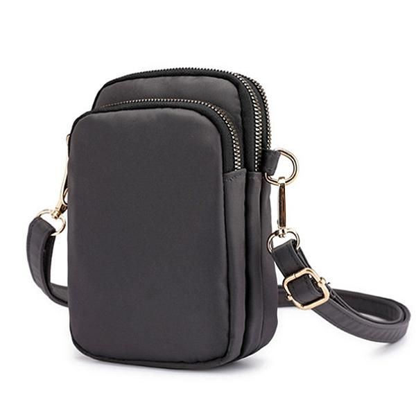 Dames Waterdichte Telefoontas Nylon Heuptas Crossbody Tas