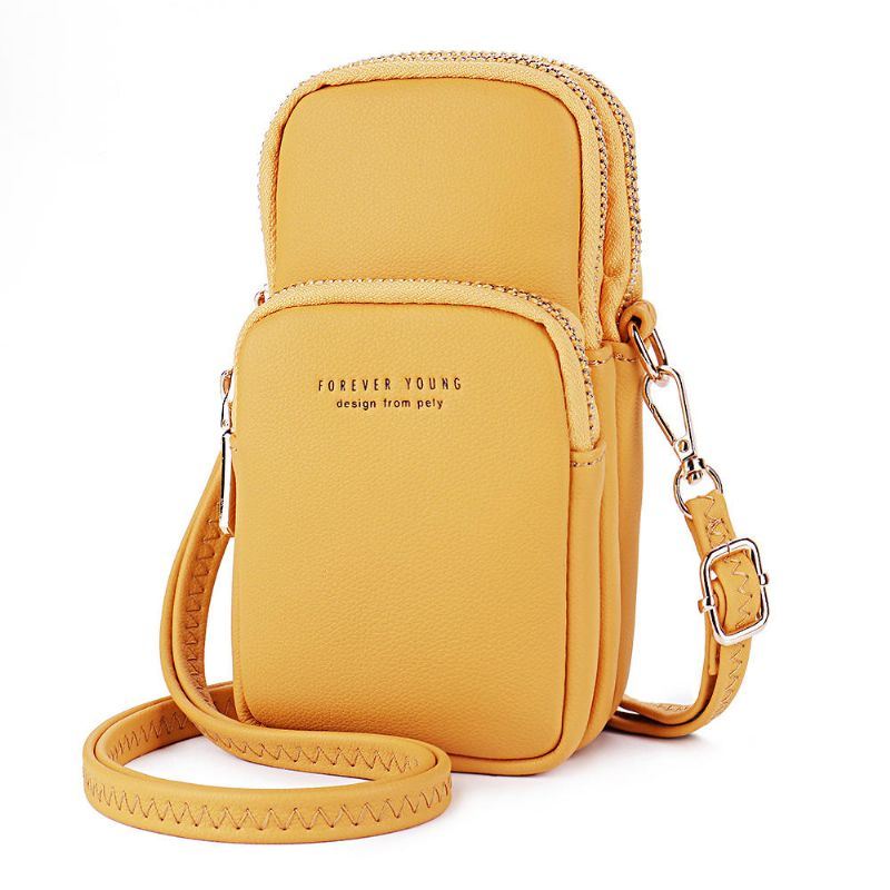 Damesmode Effen Telefoontas Casual Crossbody Tas